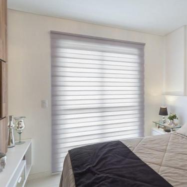 Imagem de Persiana Rolo Dupla (2,00Lar. x 2,50Alt.) Double Vision Tecido Translu