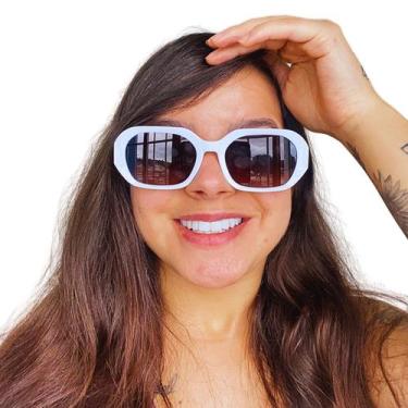 Imagem de Óculos De Sol Feminino Escuro Brilho Luxuoso + Estojo - Alra Semi Joia