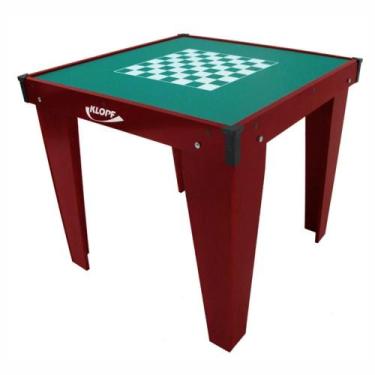 Imagem de Mesa Jogos Domino Xadrez Dama Klopf 1078 - Ginastic