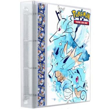 Imagem de Pasta Fichário Álbum Cristal Cartas Cards Pokémon Com 30 Folhas 9 Bols