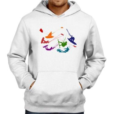 Imagem de Moletom Kite Surf Freestyle - Foca na Moda, Branco, P