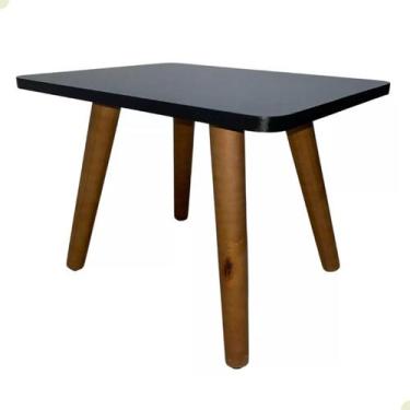 Imagem de Mesa de Centro Sala Decorativa MDF Retro Pe Palito - Beto Móveis, Pret