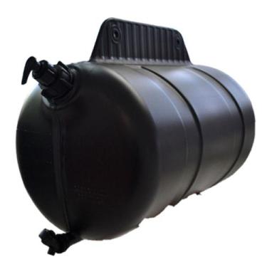 Imagem de Barrica De Agua 25 Litros Pret Com Aba Com Saboneteira - Rodoplast