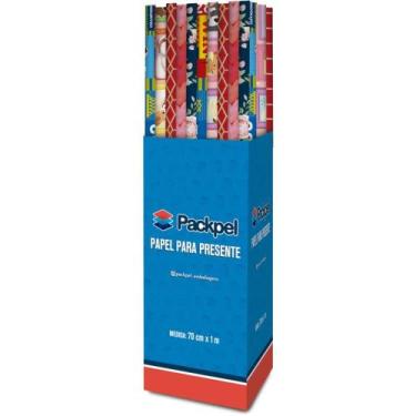 Imagem de Papel Presente 70X100CM Sortido DP.C/100 - Packpel
