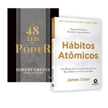Imagem de  Kit 2livros, As 48 leis do Poder + Hábitos Atômicos, Um Método Fácil 