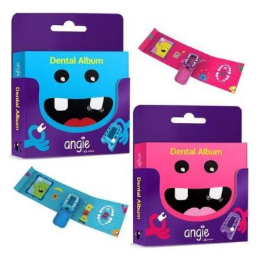 Imagem de Kit 2 Livro Album Premium Estojo Para Dente De Leite Angie - Angie By 