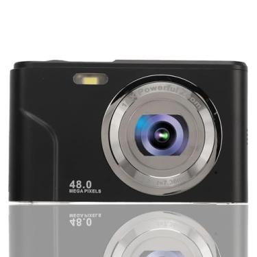 Imagem de GOWENIC Câmera Digital 1080P HD 48MP com Tela IPS de 2,4 Polegadas, Zoom Digital Compacto de 16X, Preta