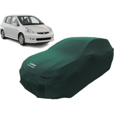 Imagem de Capa Carro Honda Fit 2003 Hatch Veste Fácil Com Elástico - Mz, Verde