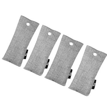 Imagem de FLCPJGV 4x conjunto de saco de desodorizadores de geladeira eliminador de odor ativado carvão de bambu versátil ambientadores para carro banheiro sofá