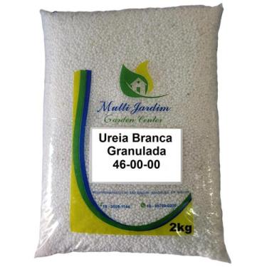 Imagem de 2kg Ureia Branca 46-00-00 Adubo Fertilizante Granulado Gramado Jardim 
