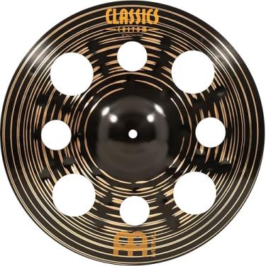 Imagem de Meinl Cymbals Prato de lixo clássico personalizado escuro 40,64 cm com furos — Feito na Alemanha — para Rock, Metal e Fusão