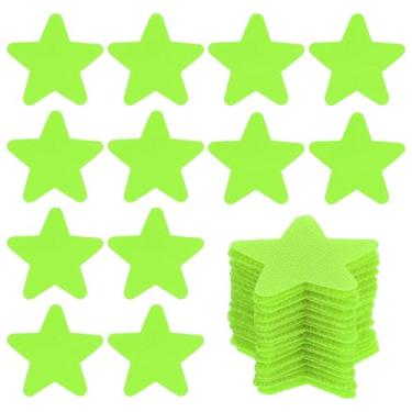 Imagem de PATIKIL Marcadores de pontos de carpete de 4 cm, 50 peças de marcadores de pontos de estrela para decoração de sala de aula de professores materiais pré-escolares, verde