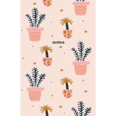Imagem de Plant Notebook, Plant Growth Tracking Notebook, Cute Plant Journal, Plant lovers seamless pattern. Growing potted flowers illustration, gardening ... woman concept in hygge scandinavian style