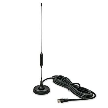 Imagem de Magic Stick TV Antena digital ajustável MS-ANT80 - antena HDTV com montagem em disco super magnético para ambientes internos e externos - TV HD 1080p transparente - Alcance de sinal de 80 km, plugue
