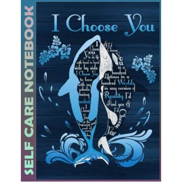 Imagem de Self Care Notebook: Orcas - Orca In Flower Invest Few Minutes to Track Moods, Gratitude and Mindfulness for Healthier Living. 110 Pages Undated Daily ... For Goal Planners - Increase Manage Time
