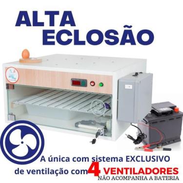 Imagem de Chocadeira Elétrica Automática ALTA ECLOSÃO 120 ovos Trivolt carregado