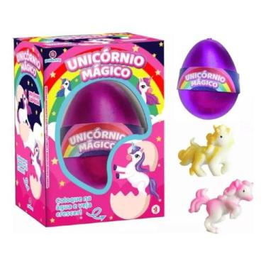 Imagem de Ovo Unicórnio Mágico Surpresa Infantil Cresce Na Água - Polibrinq