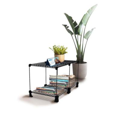 Imagem de Mesa de Centro Aramada Decorativa para Sala 35x60cm Mesinha de Apoio E