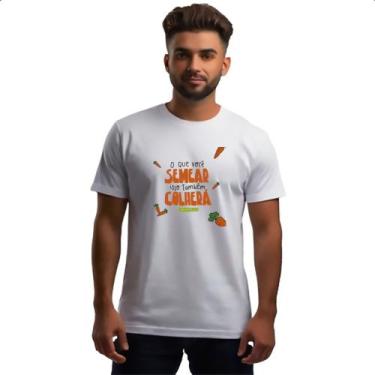 Imagem de Camiseta Unissex Religioso semear e colher - Alearts, GG