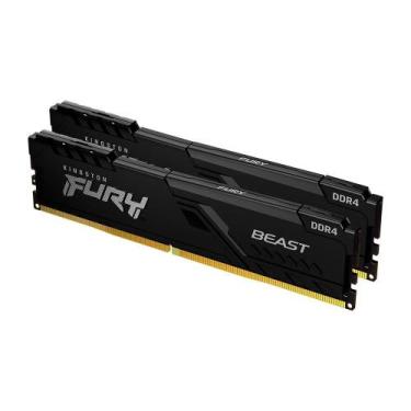 Imagem de Memória RAM Kingston Fury Beast, 16GB (2x8GB), 3600MHz, DDR4, CL17, Pr
