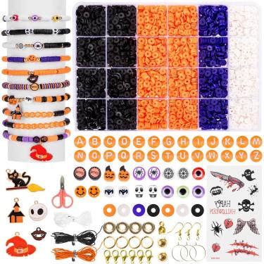 Imagem de Kit de pulseira Friendship Goldwise Halloween com miçangas de argila
