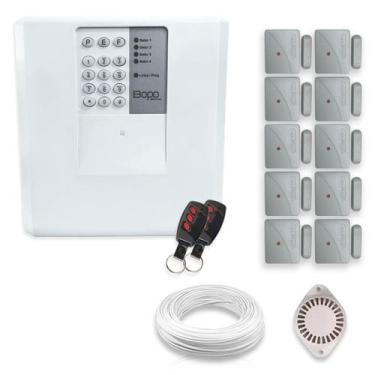 Imagem de Kit Alarme Residencial Bopo 10 Sensores Magnéticos Sem Fio - Bopo Elet