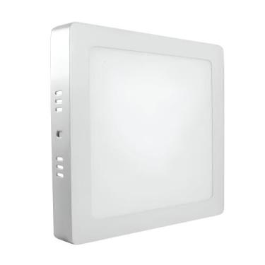 Imagem de Plafon Sobrepor Luminária Led Quadrado 18w Bivolt Avant, Branco Frio