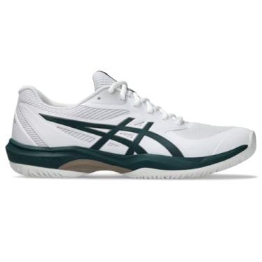Imagem de ASICS Tênis masculino Game FlyteFoam, Branco/verde saxão, 38