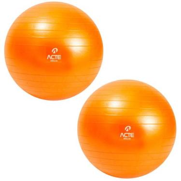 Imagem de Kit 2x Bola Pilates Yoga Abdominal Ginástica Fitness 45cm Suporta até 