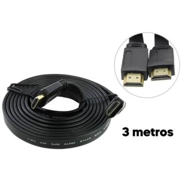 Imagem de Cabo Hdmi 3 Metros 4k Hd Full Hd Perfeito Alta Resolução