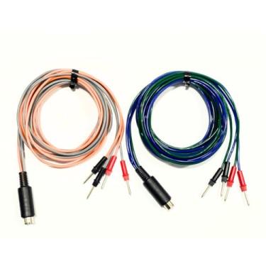 Imagem de Tens Fes Kit 02 Unidades De Cabos Stimulus Physio HTM Mindin 4 Pinos