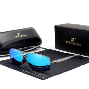 Imagem de Óculos de Sol Masculino Design de Aluminio uv400 Estilo Piloto - Kings
