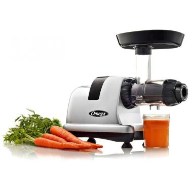 Imagem de Centrifuga de Frutas com Sistema de Nutrição e Estágio Triplo, 110V 200W, Omega Juicer J8007S, Prata
