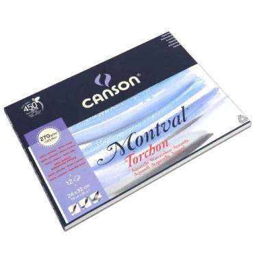 Imagem de Bloco Montval Torchon 270g 24x32cm 12 Folhas Canson
