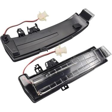 Imagem de Hacreyatu Luzes de seta sequenciais de espelho lateral de LED dinâmico para Mercedes Benz A/B/C/E/S/CLA/GLA/GLK/CLS Classe W176 W246 W204 W212 X156 C250 C300 C350+ (OE)