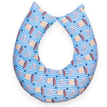 Imagem de Almofada Amamentação para Bebê Menino Sublimada - Carinha de Anjo, Urs