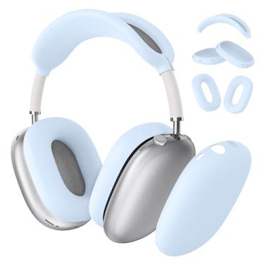 Imagem de Capa de silicone para fones de ouvido AirPods Max, capas de fone de ouvido/capa de fone de ouvido para AirPods Max (2024/2020), acessórios de silicone macio antiarranhões
