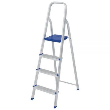 Imagem de Escada Residencial de Alumínio 4 Degraus Mor