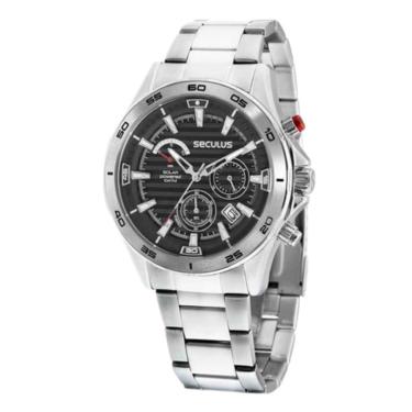 Imagem de Relógio Masculino Seculus Solar Powered Prata 77157G0Svna1