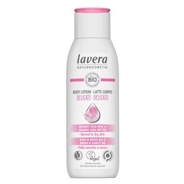 Imagem de Loção corporal Lavera Delicate com Rosa Selvagem Orgânica e Shea Bu