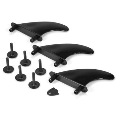 Imagem de Barbatana de Surf, 3pcs Barbatanas de Prancha de Surf Com Parafusos de 4,5 Polegadas de Surf para Soft Surfboard Longboard Acessórios de Surf de Longboard (Tipo 1)