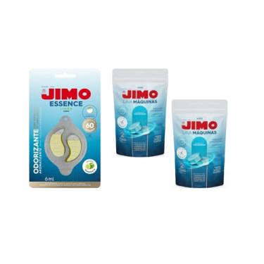 Imagem de Kit 1 Jimo Essence Limão + 2 Jimo Pastilhas Limpa Lava Louças Elimina Odores Detergente Desengordurante