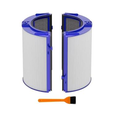 Imagem de Filtro de ar HP10 HP09 TP10 de substituição compatível com purificador de ar Dyson TP06 HP06 TP07 HP07 TP7A TP09 HP09 TP10 HP10 PH01 PH02 PH03, vidro 360-combinado Hepa + filtro purificador de ar de