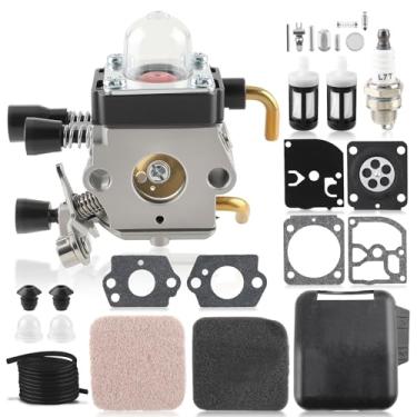 Imagem de Carburador para Stihl FS80 FS80R FS85 FS85R FS85T FS75 HS75 HS80 HS85 HL75 HL75K FH75 HT70 HT75 KM80 KM85 KM85R SP80 SP85 FC75 FC85 Edd Aparador de cerca viva ger com peças de ajuste de filtro de ar