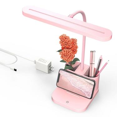 Imagem de Lâmpada de mesa AXX Pink para escritório doméstico, LED regulável, 10W