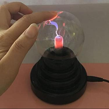 Imagem de Lâmpada de Bola, 3 Polegadas de Plasma Mágico Toque Sensível a Vidro Boule de Plasma Luz para Festas Decorações Prop Lâmpadas de Disco Home Lâmpadas Globo