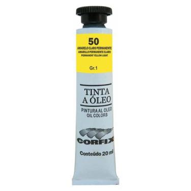 Imagem de Tinta Óleo 20ml G1 050 Amarelo Claro Permanente Corfix, 050 - AMARELO 
