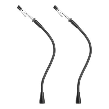 Imagem de PATIKIL Pacote com 2 braçadeiras de solda, braços magnéticos de metal pescoço de ganso de 32 cm com clipes jacaré para reparo de eletrônicos, pintura, joias, faça você mesmo, prata/preto