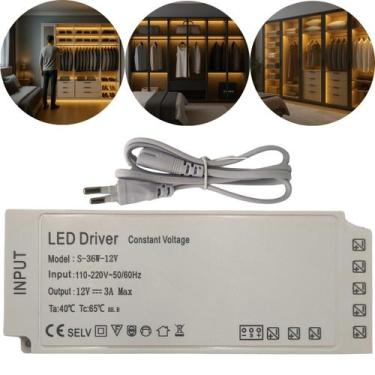 Imagem de Driver Sistema Sensi Sensores Marcenaria 36w 12v 3a Bivolt - MB