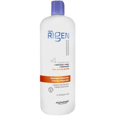 Imagem de Shampoo Reparador Alfaparf Real Rigen 1L Limpeza e Nutrição para Cabel